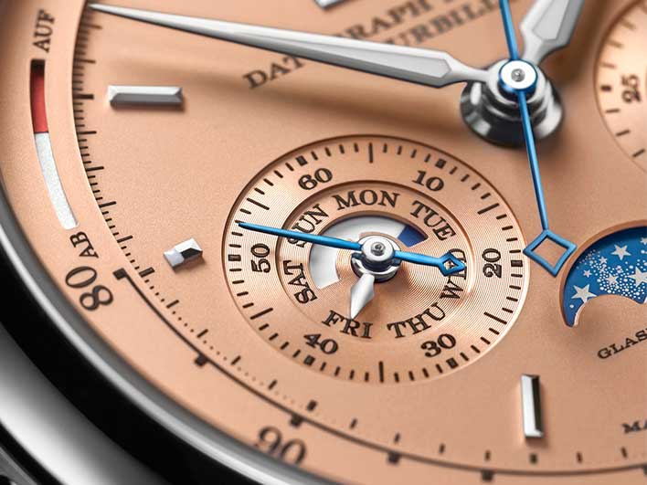 Cadran de la montre A. Lange & Söhne : Datograph Perpetual Tourbillon